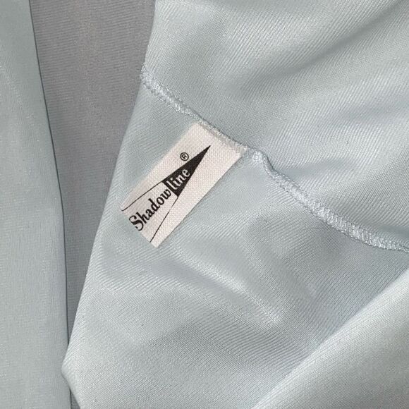 Vintage 60’s Baby Blue Chiffon Lace Bed Jacket - Picture 5 of 7